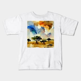 Africa watercolor Kids T-Shirt